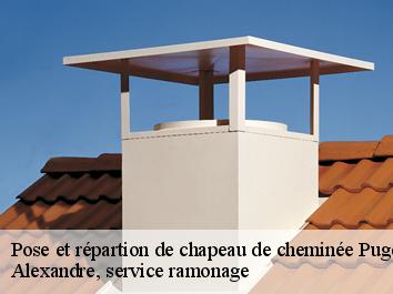 Pose et répartion de chapeau de cheminée puget-rostang-06260 Compagnons Alexandre Ramoneur