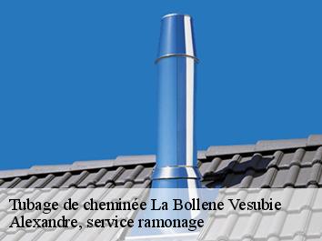 Tubage de cheminée la-bollene-vesubie-06450 Compagnons Alexandre Ramoneur