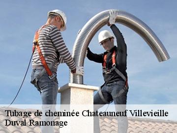 Tubage de cheminée  chateauneuf-villevieille-06390 Compagnons Alexandre Ramoneur