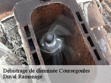 Débistrage de cheminée  coursegoules-06140 Duval Ramonage 