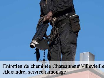 Entretien de cheminée chateauneuf-villevieille-06390 Compagnons Alexandre Ramoneur